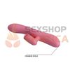 Vibrador estimulador de punto g con masajeador de clitoris rotativo